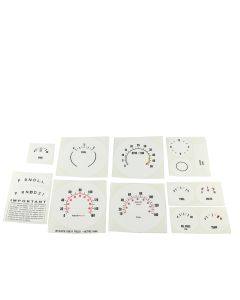 White Face Gauge Overlay,METRIC KPH KMH,Chevrolet/GMC Suburban,1973-1979