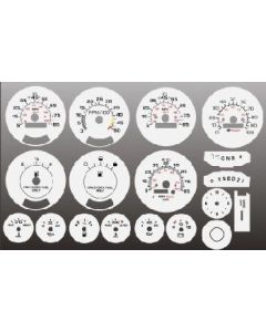 White Face Gauge Overlay,Chevrolet® GMC® Suburban,1980..1991
