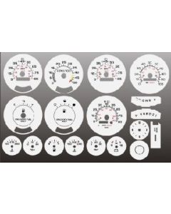 White Face Gauge Overlay,Chevrolet® Truck,1980..1991