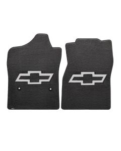 1988-00 Chevy Truck Lloyds Ultimat Black Floor Mats Silver Bowtie