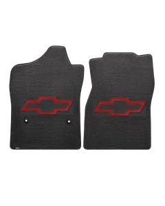 1988-00 Chevy Truck Lloyds Ultimat Black Floor Mats Red Bowtie