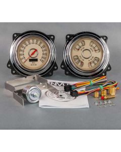 1947-53 Chevy-GMCTruck New Vintage Woodward Series 2 Gauge Kit-Beige
