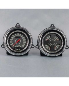 1954 Chevy-GMC Truck New Vintage USA Woodward Series 2 Gauge Kit-Black
