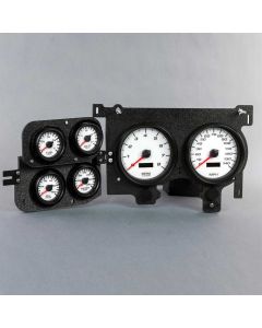 1973-87 Chevy Truck New Vintage USA 6 Gauge Performance II Series Package-White 
