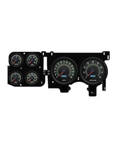 1973-87 Chevy Truck New Vintage USA 6 Gauge 1969 Series Package-Black
