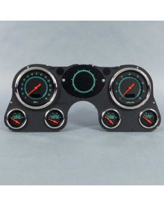 1967-72 Chevy Truck New Vintage USA 6 Gauge Retro Series Package-Black 
