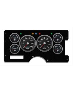 1988-94 Chevy Truck New Vintage USA 6 Gauge Performance Series Package-Black
