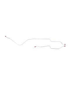 1971-72 Chevy Truck Rear Axle Brake Line Set-1/2 Ton 2WD- Steel
