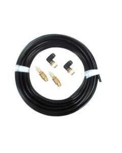 Inflation kit with 2 Schrader valves and 90 degree fittings