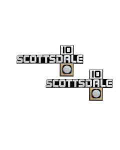 1981-88 Chevy Truck Fender Emblems, Scottsdale 10
