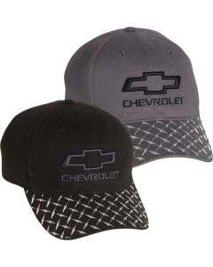 3-D Bowtie Treadplate Visor Cap, Charcoal