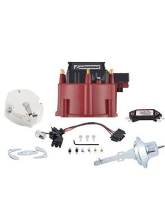 Engine Distributor Tune-Up Kit; Fits GM HEI V6 Dist w/Internal Coil; Red Cap