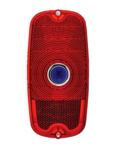 1960-66 Chevy Pickup Fleetside Tail Light Assembly - Red Lens w/ Blue Dot
