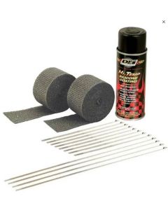 Automotive Exhaust & Header Wrap Kit - Black