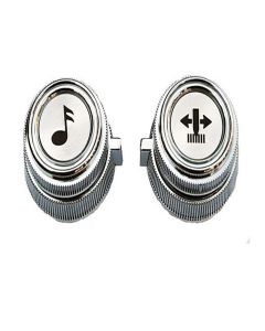 1978-87 Chevy-GMC Truck Chrome Radio Knob Set