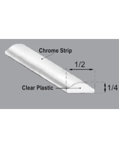 1973-1991 Chevrolet/GMC Truck, Glass Seal Lockstrip, Chrome