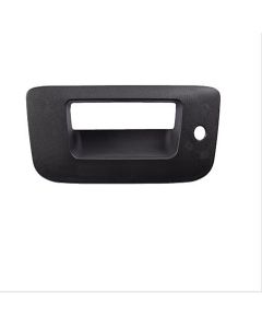 2007-2014 Silverado-Sierra Tailgate Handle Bezel, Textured Black, With Keyhole, Without Camera