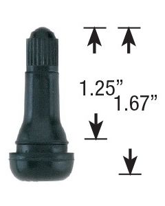 Valve Stem,Rubber, 1.25"