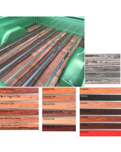 1954-1972 Chevy Truck Bolt In Aluminum Floor With Hidden Bolt Polished Strips and Hardware, Shortbed Stepside
