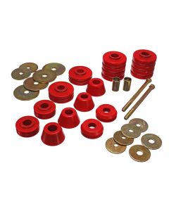 1967-1972 Chevy-GMC Truck Cab Mount Bushings, 3/4 Ton And 4WD, Red
