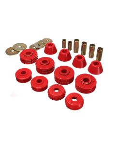 1967-1972 Chevy-GMC Truck Cab Mount Bushings, Half Ton 2WD, Red


