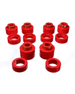 1988-2000 Chevy-GMC Truck Cab Mount Bushings, Red

