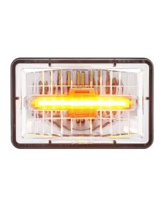 1981-1987 Chevy-GMCTruck  LED Headlight With Amber Auxiliary Light, 4x6