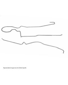 1972 Chevy-GMC Truck Main Fuel Lines, 3/8", V8- 4WD, OE Steel