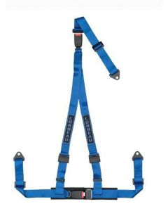 Corbeau 3-Point Double Release Harness Belts Blue