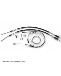 1969-1972 Chevy-GMC Truck Parking Brake Cable Set, TH350-Powerglide-Manual, 2WD Three Quarter Ton Longbed With Leaf Springs, OE Steel