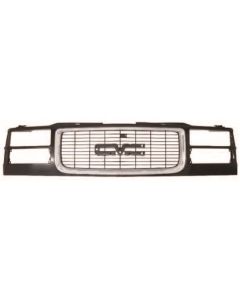 GMC Grille,Compl Hl,Chrm- Blk, 94-98