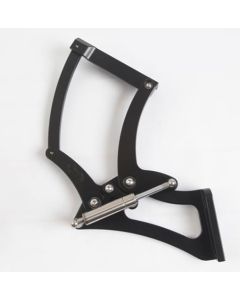 1958-1959 Chevy Truck Billet Aluminum Hood Hinges, Matte Black Fusioncoat, Steel Hood