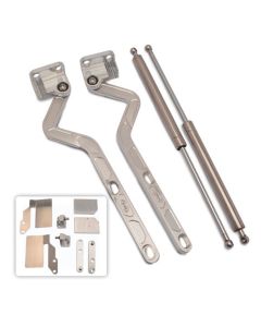 1981-1987 Chevy-GMC Truck Billet Aluminum Hood Hinges, Machined, Steel Hood