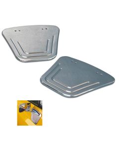 1979-1984 Chevy-GMC Truck Door Mirror Adapter Plates, Billet, Clear Coat