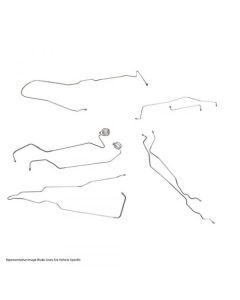 1968-1969 Chevy Suburban Full Brake Line Set, Manual Drum,  Half-Ton 2WD, OE Steel