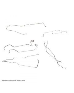 1972 Chevy Suburban Full Brake Line Set, Manual Disc,  Half-Ton 2WD, OE Steel