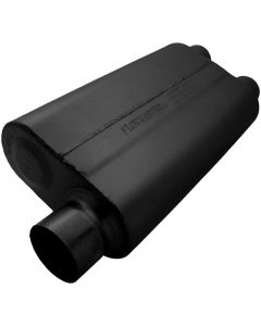 Flowmaster Delta Flow Muffler, 50 Series -3.00 Offset Inlet / 2.50 Dual Outlet - Moderate Sound