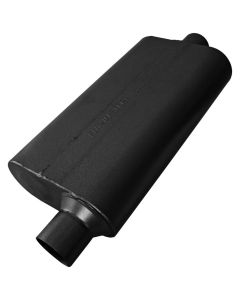 Flowmaster Delta Flow Muffler, 50 Series - 2.50 Offset In / 2.50 Center Out -Stainless Steel-Moderate Sound