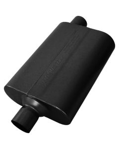 Flowmaster Delta Flow Muffler, 50 Series- 2.25 Center Inlet / 2.25 Offset Outlet -Stainless Steel-Moderate Sound