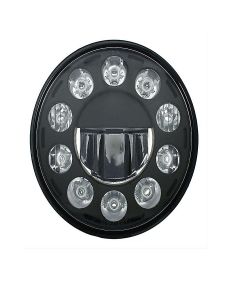 11 High Power LED 7" Crystal Headlight - Blackout