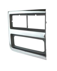 1989-1991 Chevy Truck Headlight Bezel, Chrome With Dark Gray, Right