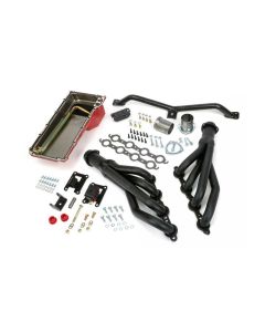 1967-1972 Chevy-GMC Truck Trans Dapt Performance LS Swap In A Box, Black Maxx Headers, 2WD