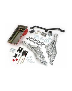 1967-1972 Chevy-GMC Truck Trans Dapt Performance LS Swap In A Box, HTC Polished Headers, 2WD