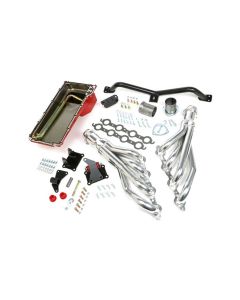 1973-1987 Chevy-GMC Truck Trans Dapt Performance LS Swap In A Box, HTC Polished Headers, 2WD