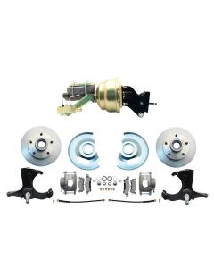 1967-1970 Chevy Truck Disc Brake Conversion Kit, 5 Lug,  8" Dual Zinc Booster Conversion
