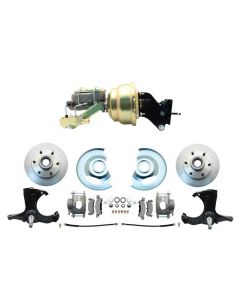 1967-1970 Chevy Truck Disc Brake Conversion Kit 6 Lug 8" Dual Booster Conversion,   2WD Stock Height

