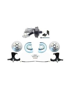 1963-1966 Chevy Truck Disc Brake Conversion Kit, 6 Lug Powder Coated 9"' Booster Conversion, 2WD Stock Height 

