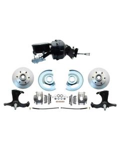 1967-1970 Chevy Truck Disc Brake Conversion Kit, 6 Lug Powder Coated 9"' Booster Conversion,  2WD Stock Height


