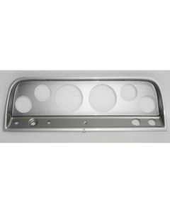1965-1966 Chevy Truck Instrument Panel, Six Hole Without Gauges, Brushed Aluminum Finish