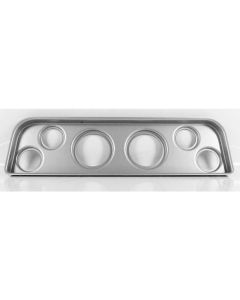 1960-1963 GMC Truck Instrument Panel, Six Hole, Brushed Aluminum Finish